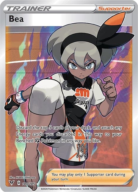 Bea (Full Art) (180/185) (SWSH04: Vivid Voltage)