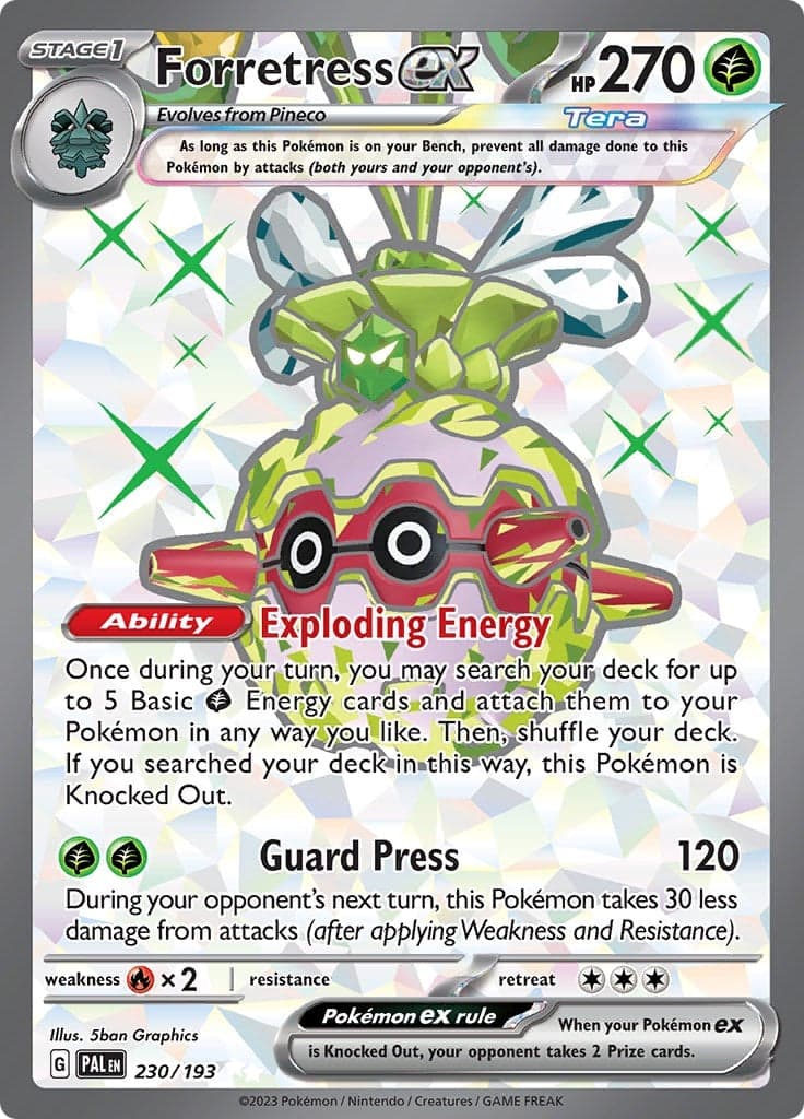 Forretress ex (230/193) (SV02: Paldea Evolved)