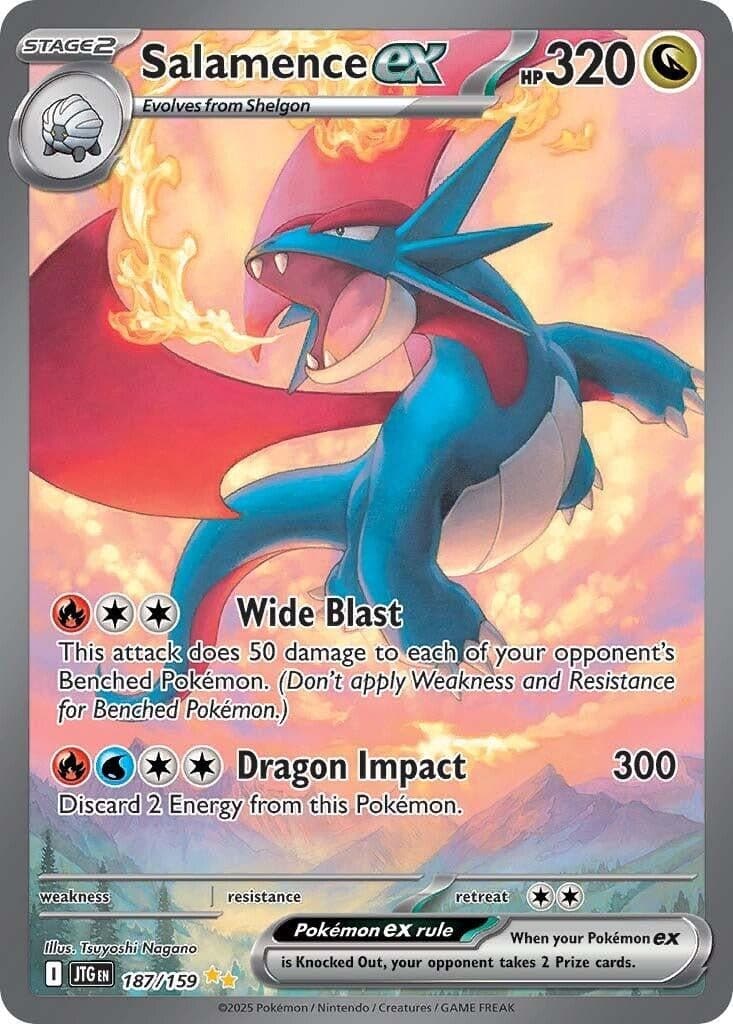 Salamence ex (187/159) (SV09: Journey Together)