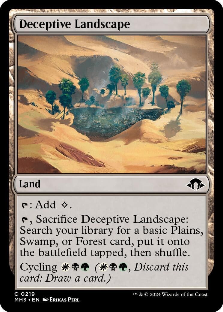 Deceptive Landscape (219) (Foil) (Modern Horizons 3)