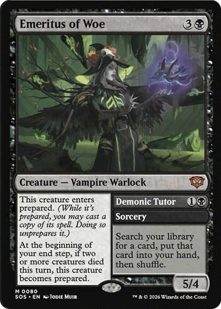 Emeritus of Woe (80) (Foil) (Secrets of Strixhaven)