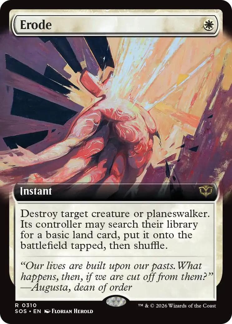 Erode (Extended Art) (310) (Foil) (Secrets of Strixhaven)