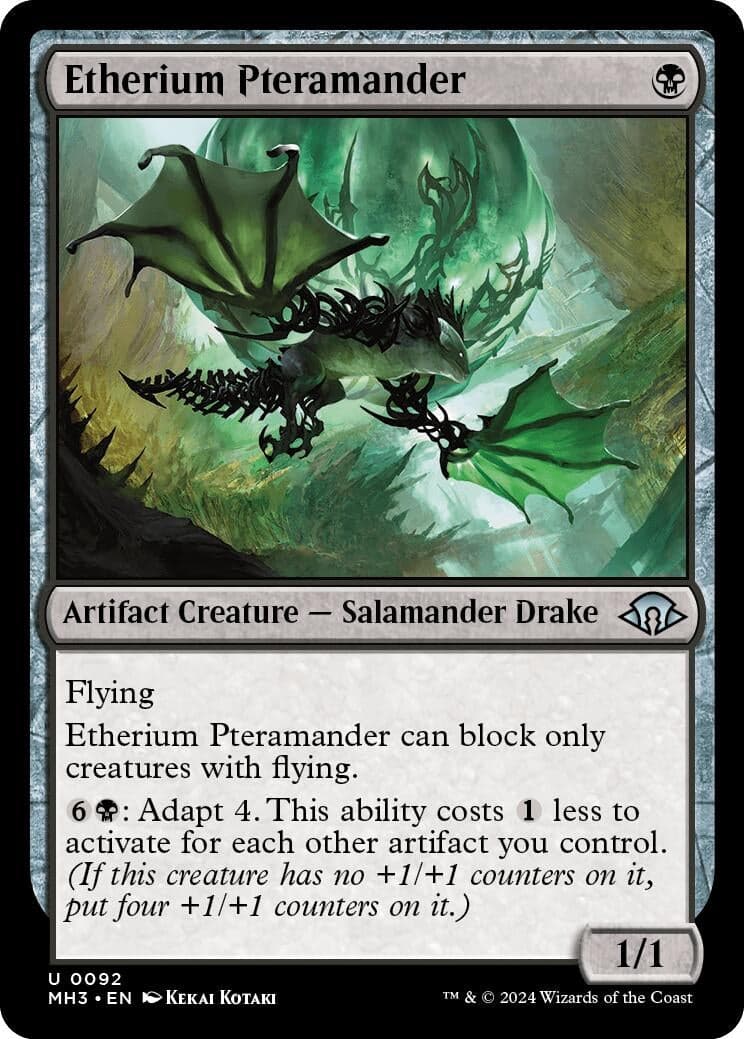 Etherium Pteramander (92) (Foil) (Modern Horizons 3)