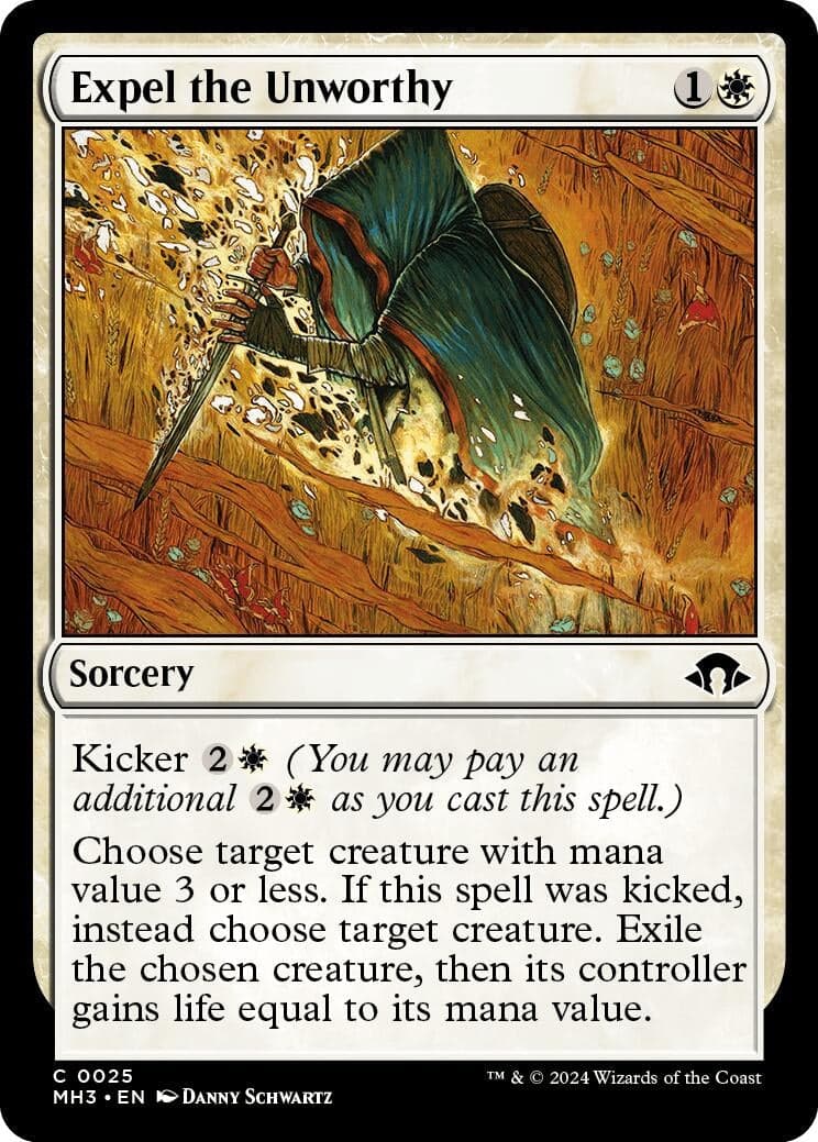 Expel the Unworthy (25) (Foil) (Modern Horizons 3)