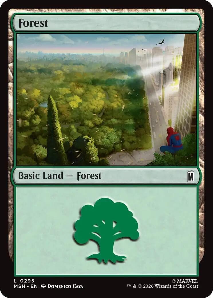 Forest (0295) (295) (Foil) (Marvel Super Heroes) (MSH)