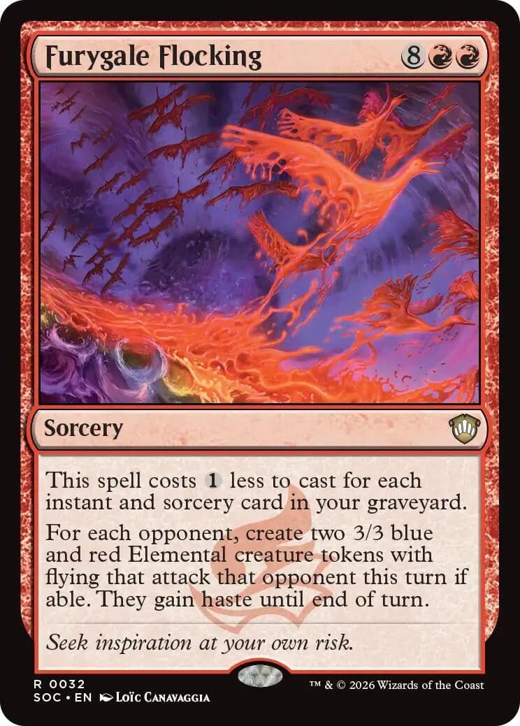 Furygale Flocking (32) (Commander: Secrets of Strixhaven)