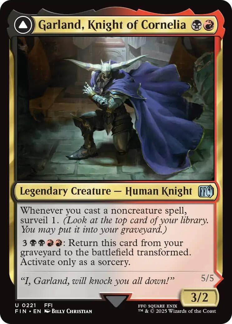 Garland, Knight of Cornelia (221) (Foil) (FINAL FANTASY)