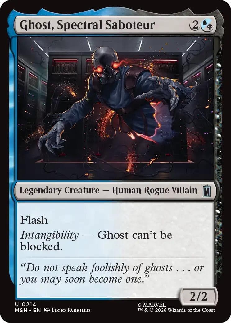 Ghost, Spectral Saboteur (214) (Marvel Super Heroes) (MSH)