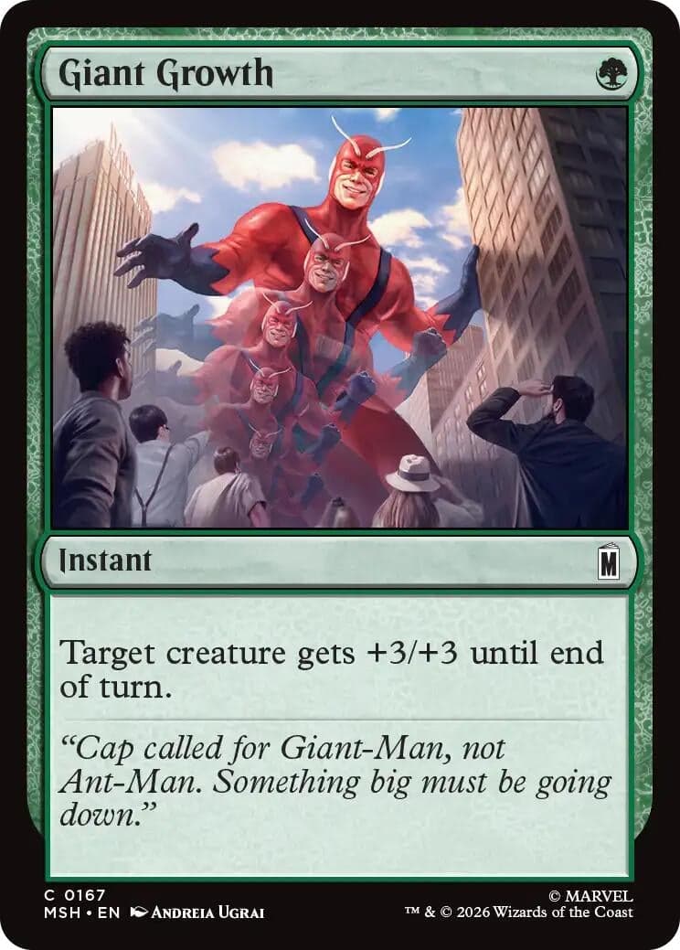 Giant Growth (167) (Foil) (Marvel Super Heroes) (MSH)
