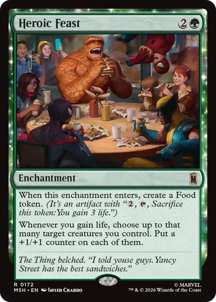 Heroic Feast (172) (Foil) (Marvel Super Heroes) (MSH)
