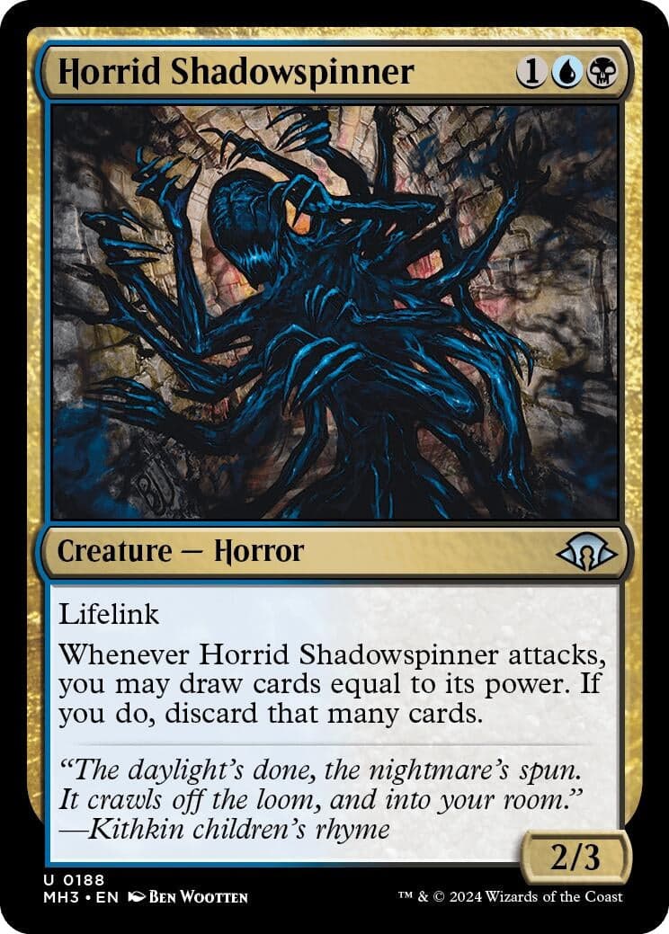 Horrid Shadowspinner (188) (Foil) (Modern Horizons 3)