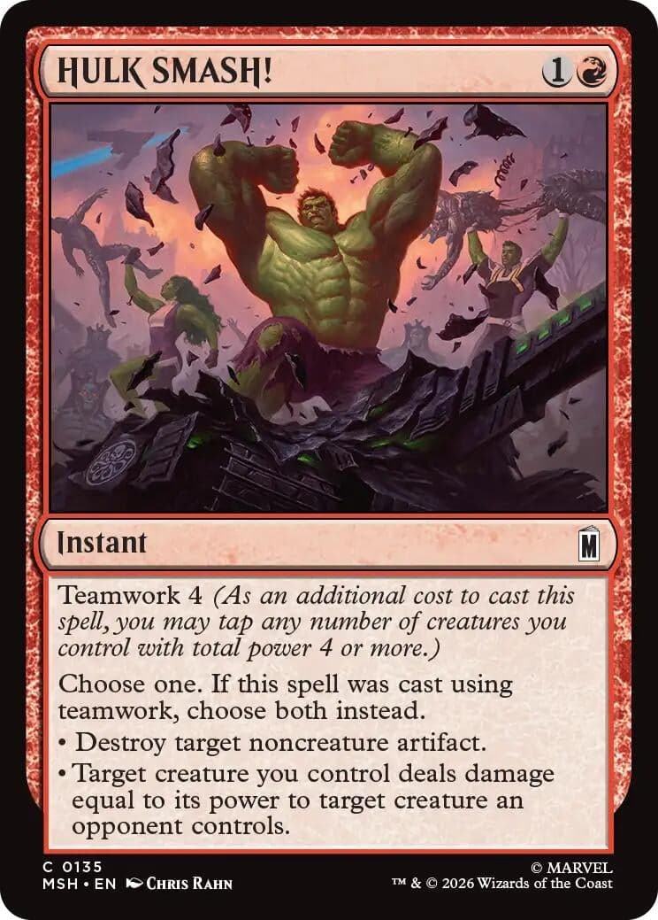 HULK SMASH! (135) (Foil) (Marvel Super Heroes) (MSH)