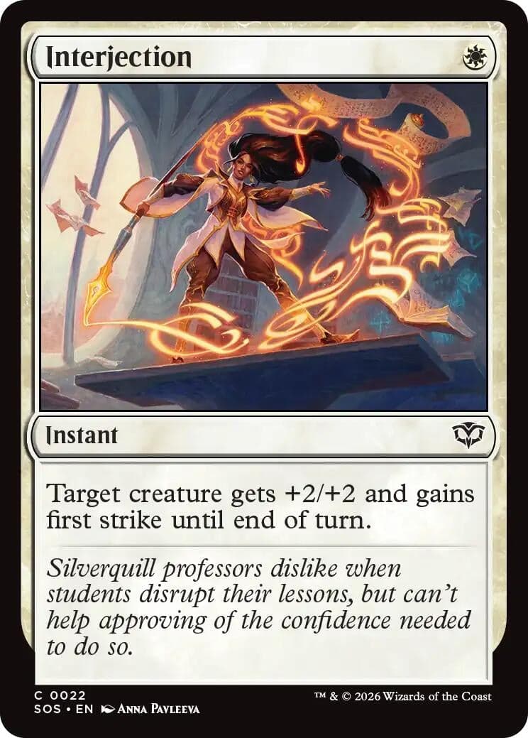 Interjection (22) (Foil) (Secrets of Strixhaven)