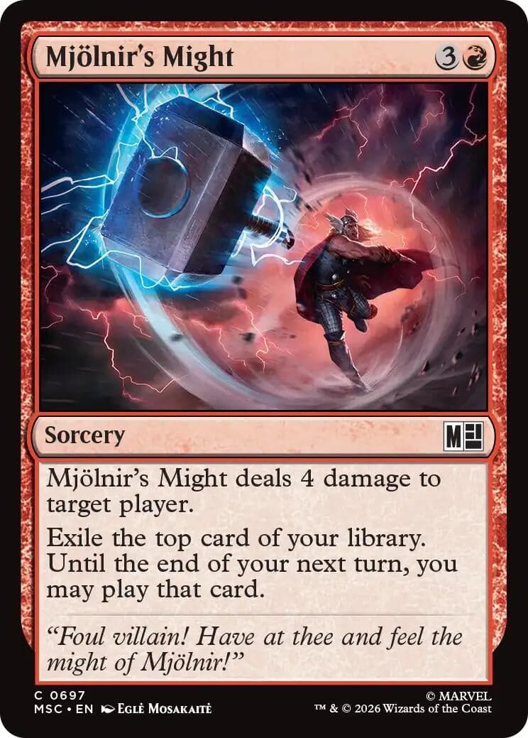 Mjolnir's Might (697) (Commander: Marvel Super Heroes) (MSC)