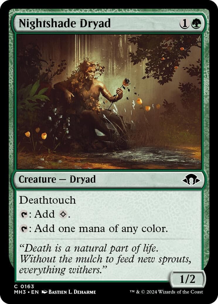 Nightshade Dryad (163) (Foil) (Modern Horizons 3)