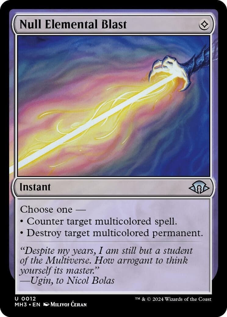 Null Elemental Blast (12) (Foil) (Modern Horizons 3)