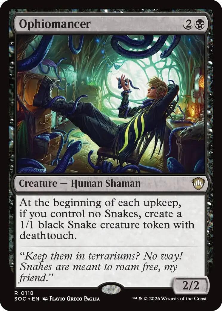 Ophiomancer (118) (Commander: Secrets of Strixhaven)
