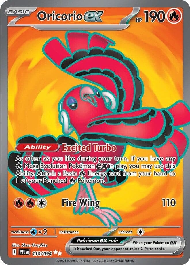 Oricorio ex (110/094) (ME02: Phantasmal Flames)