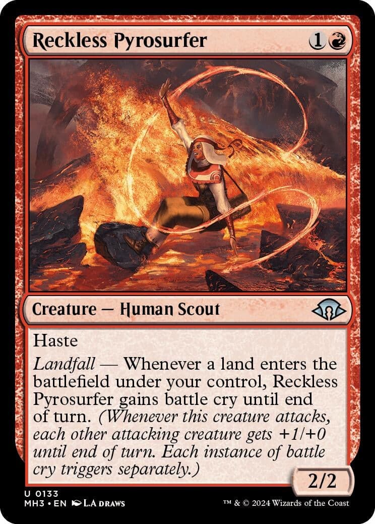 Reckless Pyrosurfer (133) (Modern Horizons 3)