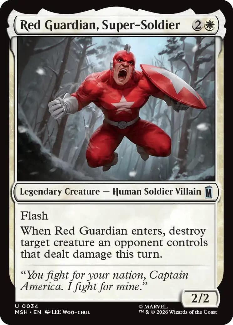 Red Guardian, Super-Soldier (34) (Marvel Super Heroes) (MSH)
