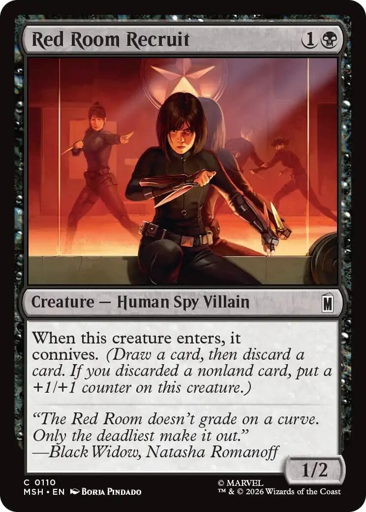 Red Room Recruit (110) (Foil) (Marvel Super Heroes) (MSH)