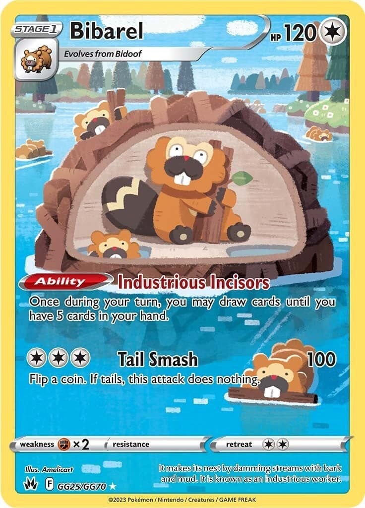 Bibarel (GG25/GG70) (Crown Zenith: Galarian Gallery)