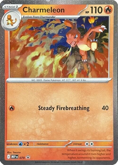Charmeleon - 079 (Cosmos Holo) (079) (Holofoil) (ME: Mega Evolution Promo)