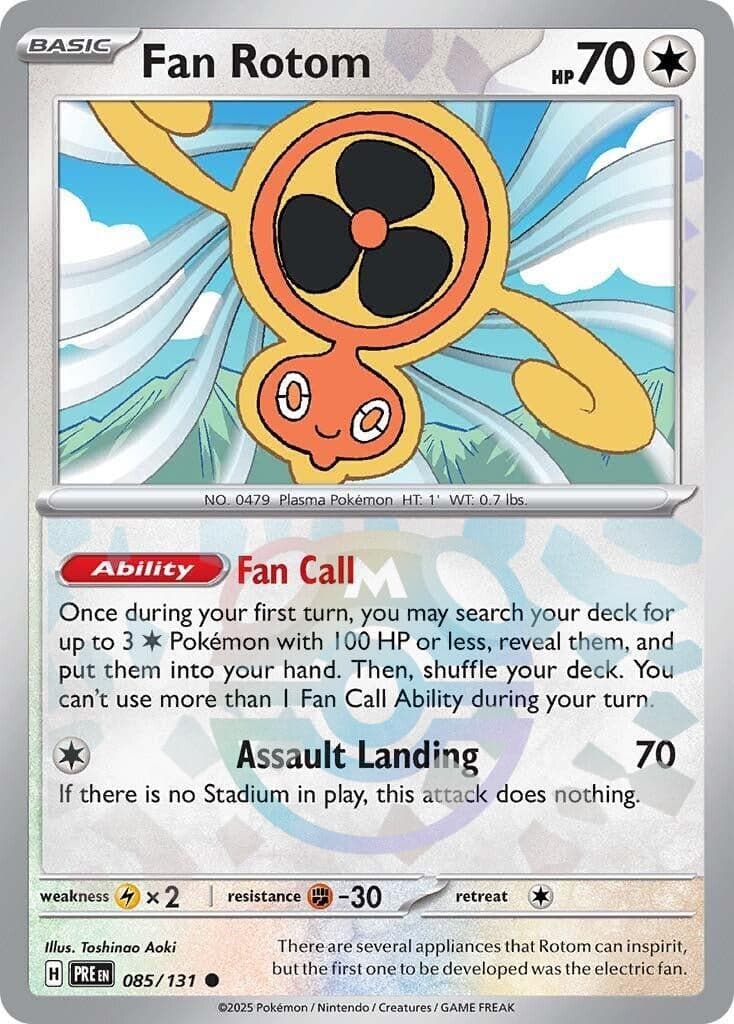 Fan Rotom (Master Ball Pattern) (085/131) (SV: Prismatic Evolutions)