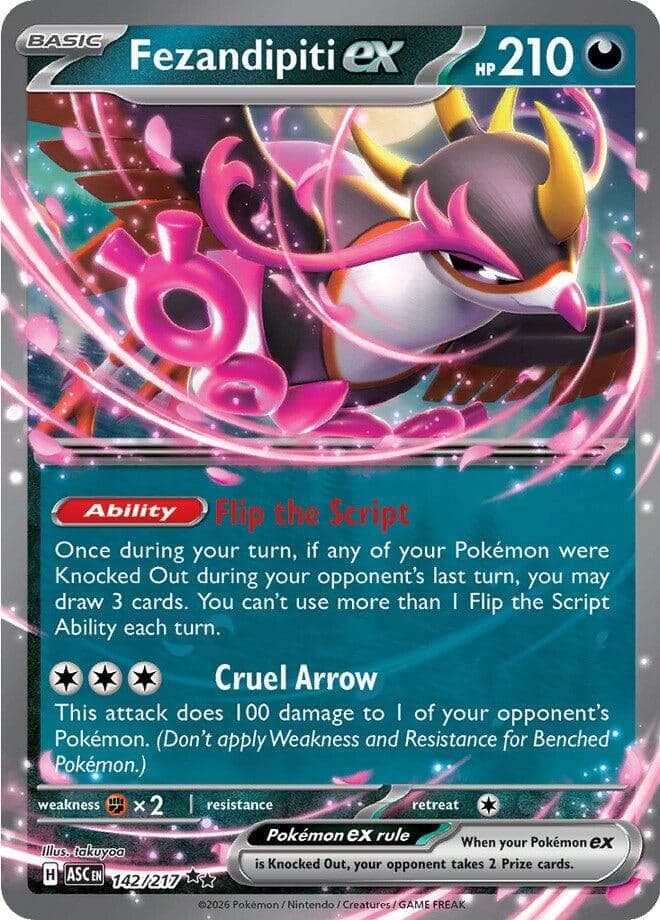 Fezandipiti ex (142/217) (Holofoil) (ME: Ascended Heroes)