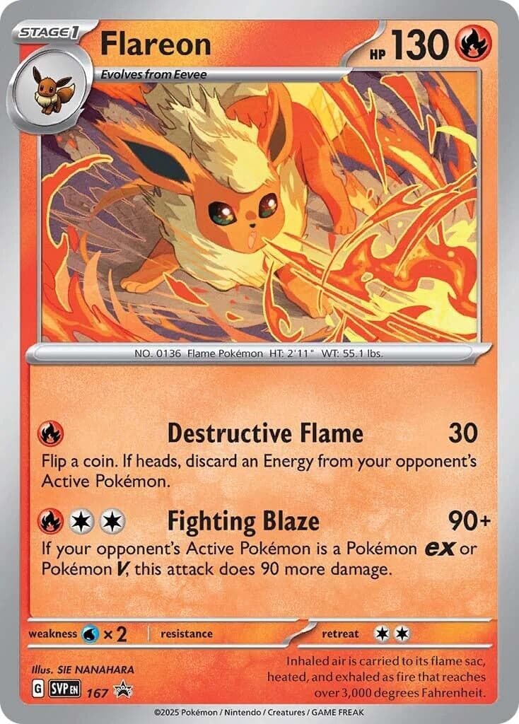 Flareon - 167 (Cosmos Holo) (167) (SV: Scarlet & Violet Promo Cards)