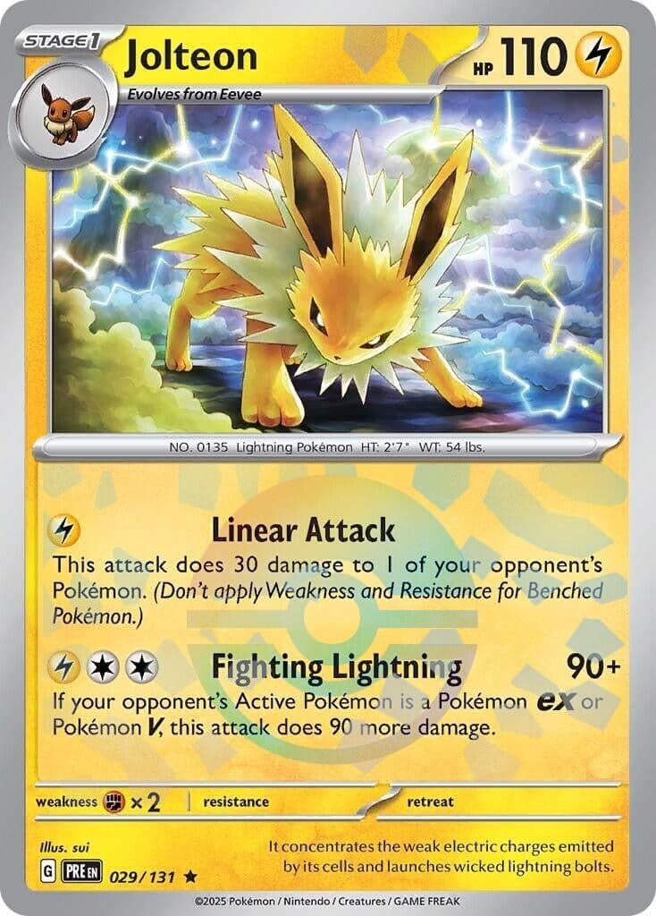 Jolteon (Poke Ball Pattern) (029/131) (SV: Prismatic Evolutions)