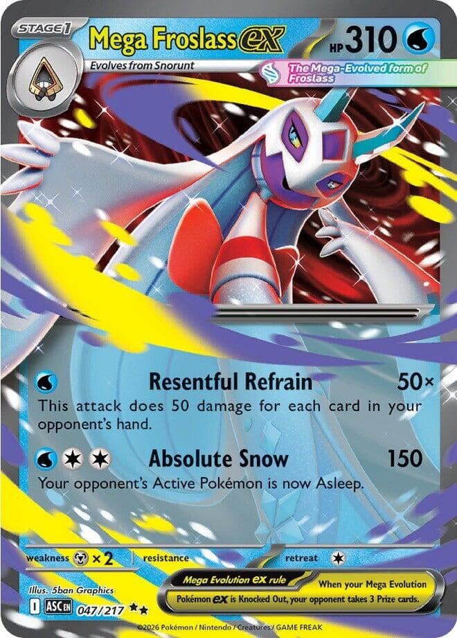 Mega Froslass ex (047/217) (Holofoil) (ME: Ascended Heroes)