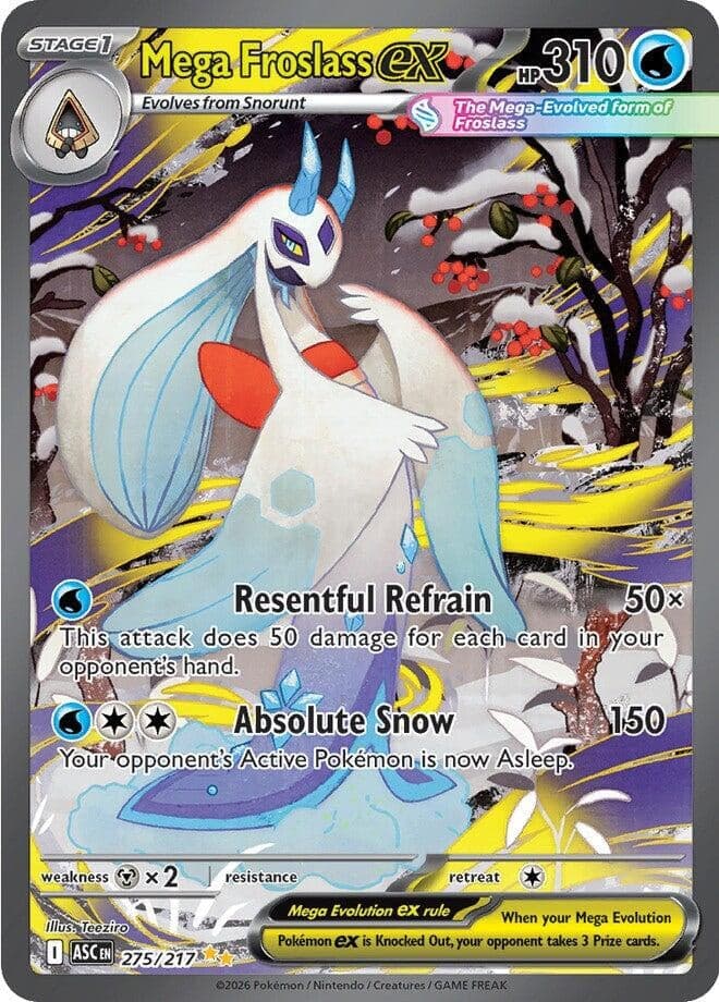 Mega Froslass ex (275/217) (Holofoil) (ME: Ascended Heroes)