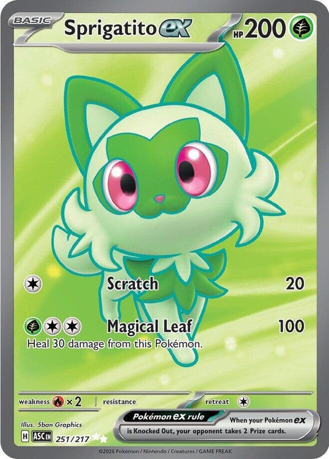 Sprigatito ex (251/217) (Holofoil) (ME: Ascended Heroes)