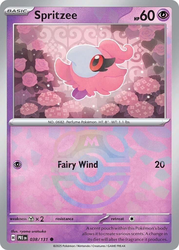 Spritzee (Master Ball Pattern) (038/131) (SV: Prismatic Evolutions)