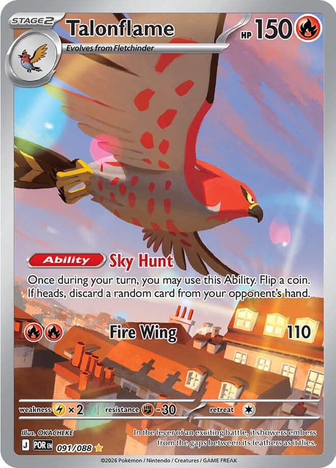 Talonflame (091/088) (Holofoil) (ME03: Perfect Order)