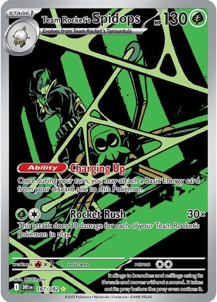 Team Rocket's Spidops (187/182) (SV10: Destined Rivals)