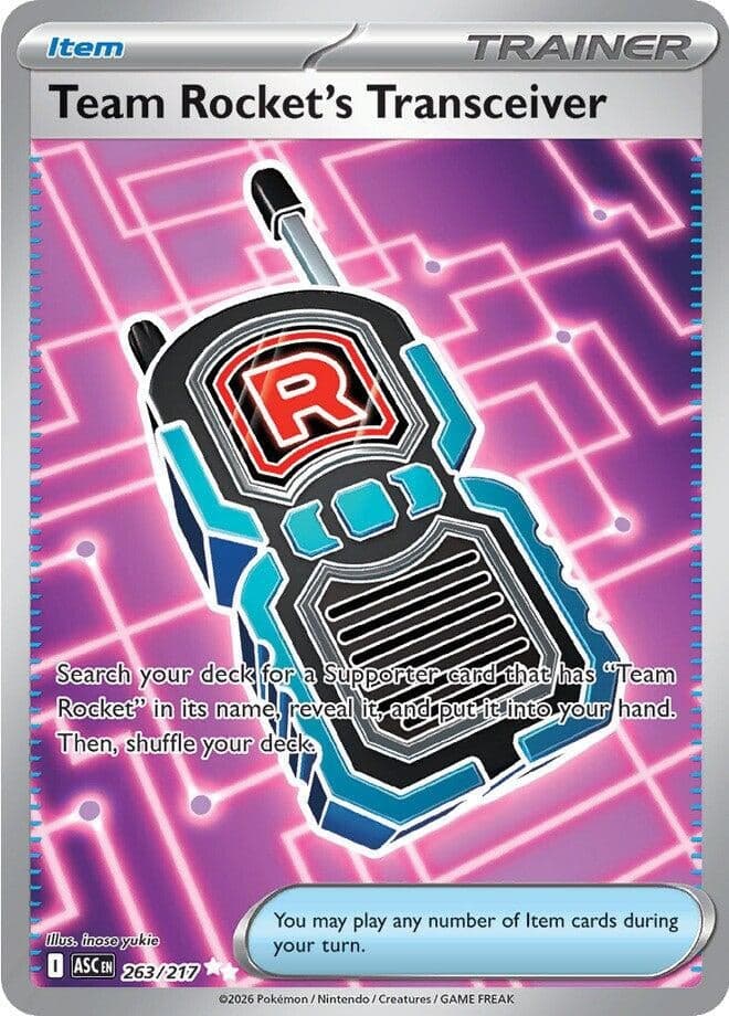 Team Rocket's Transceiver (263/217) (Holofoil) (ME: Ascended Heroes)