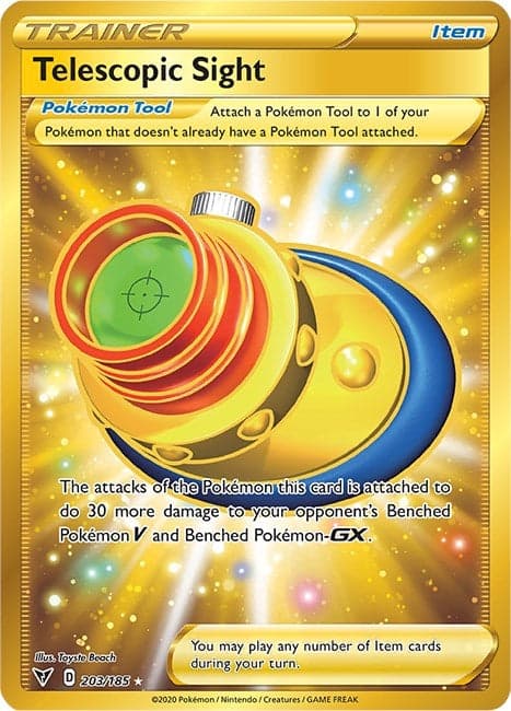 Telescopic Sight (Secret) (203/185) (SWSH04: Vivid Voltage)