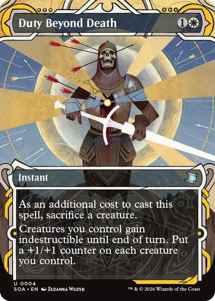 Duty Beyond Death (4) (Foil) (Secrets of Strixhaven: Mystical Archive)