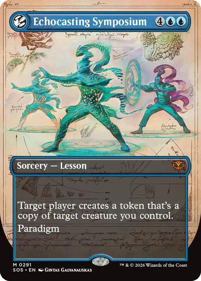 Echocasting Symposium (Borderless) (291) (Foil) (Secrets of Strixhaven)