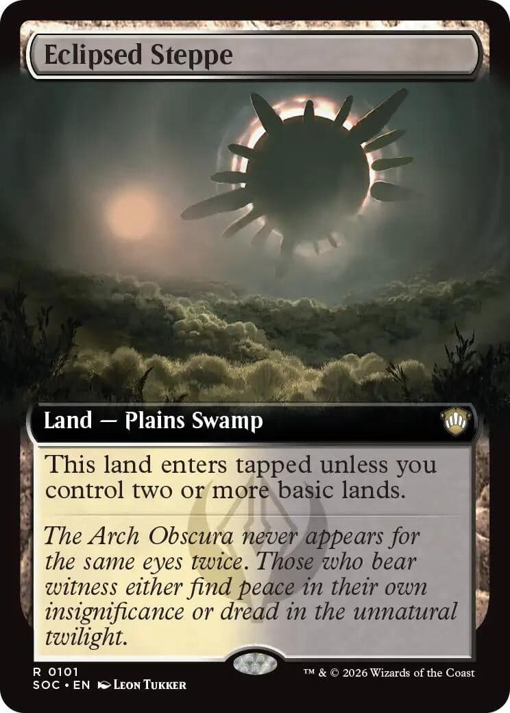 Eclipsed Steppe (Extended Art) (101) (Commander: Secrets of Strixhaven)