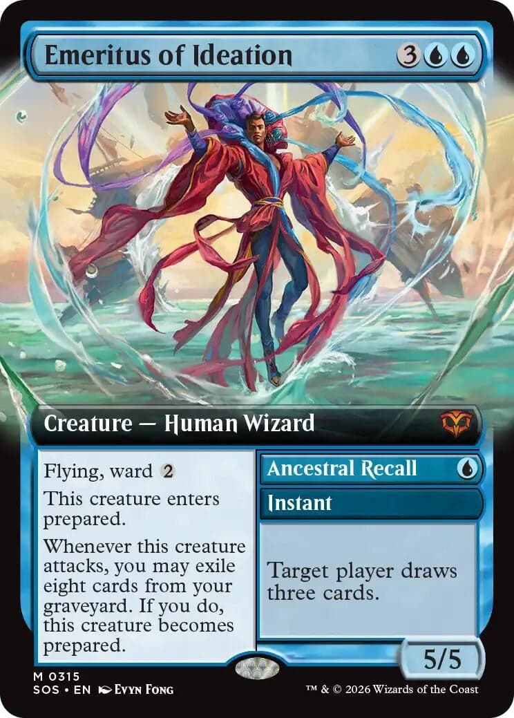 Emeritus of Ideation (Extended Art) (315) (Foil) (Secrets of Strixhaven)