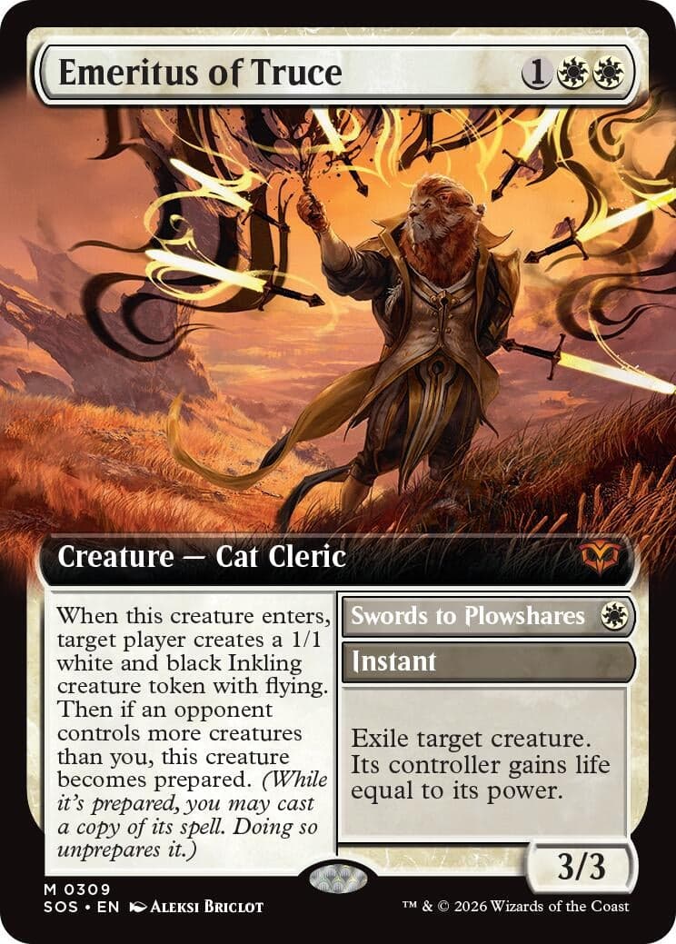Emeritus of Truce (Extended Art) (309) (Foil) (Secrets of Strixhaven)
