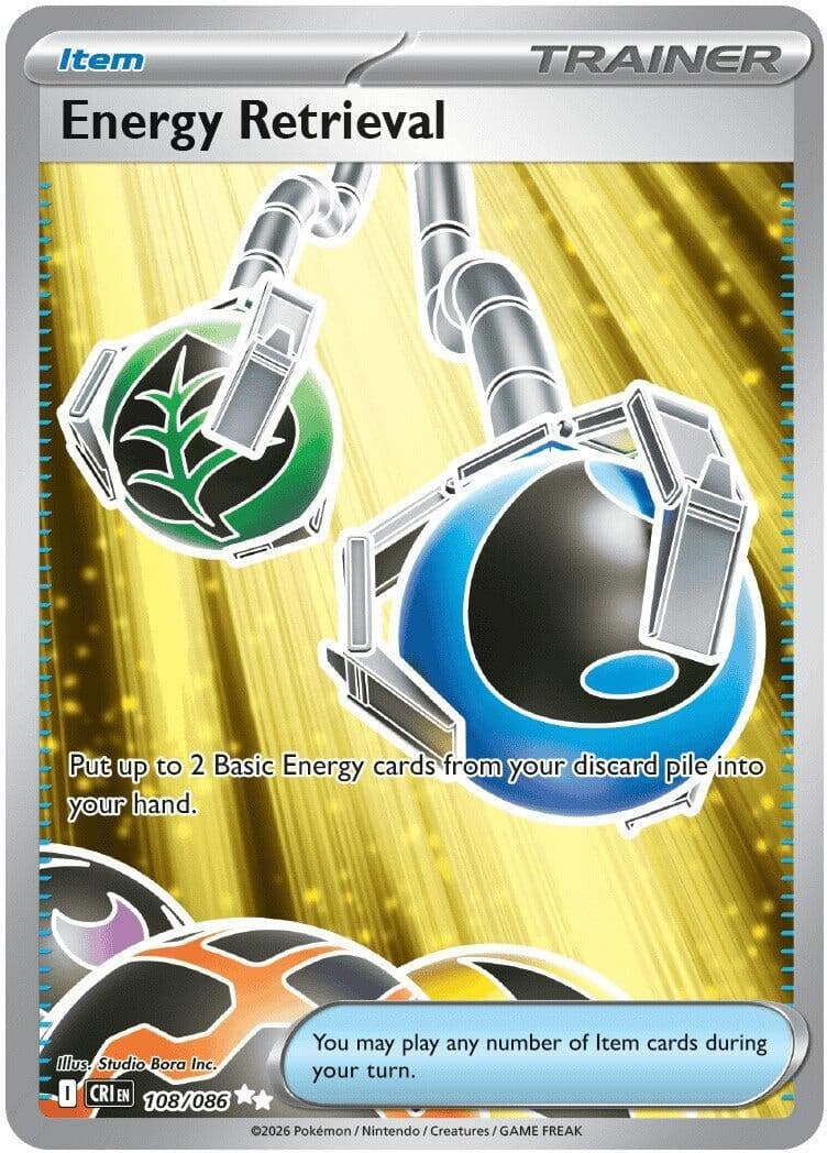 Energy Retrieval (108/086) (Holofoil) (ME04: Chaos Rising)