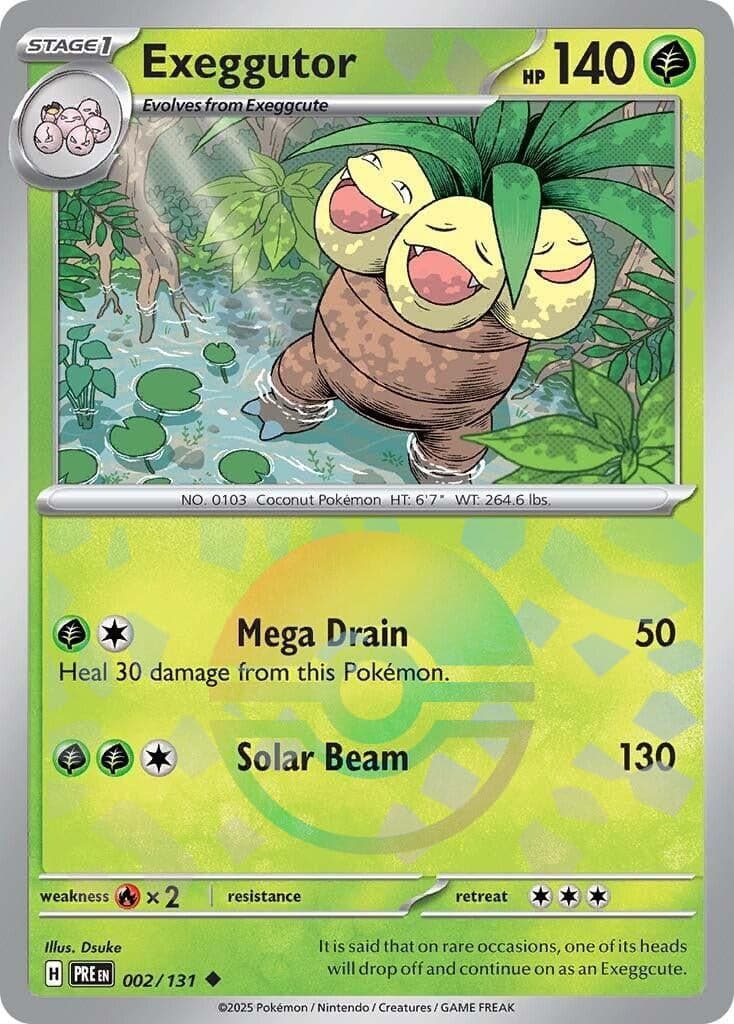 Exeggutor (Poke Ball Pattern) (002/131) (SV: Prismatic Evolutions)
