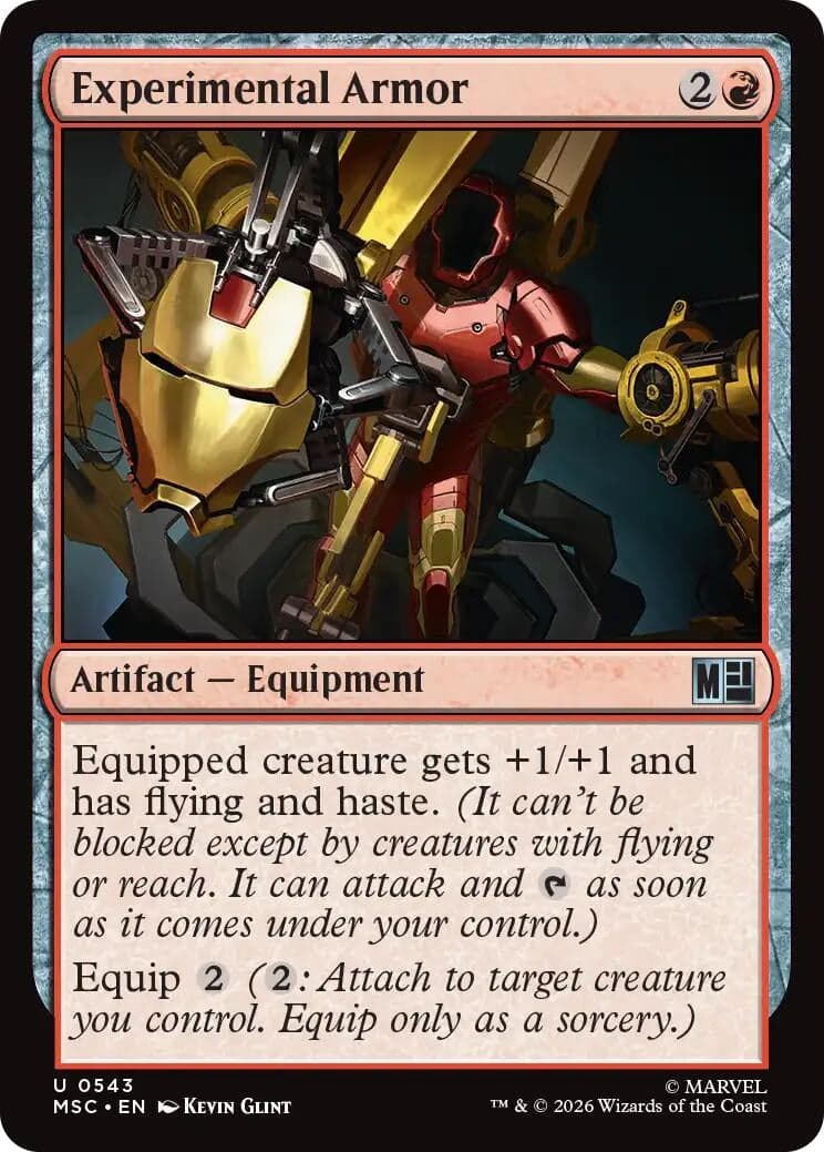 Experimental Armor (543) (Foil) (Commander: Marvel Super Heroes) (MSC)