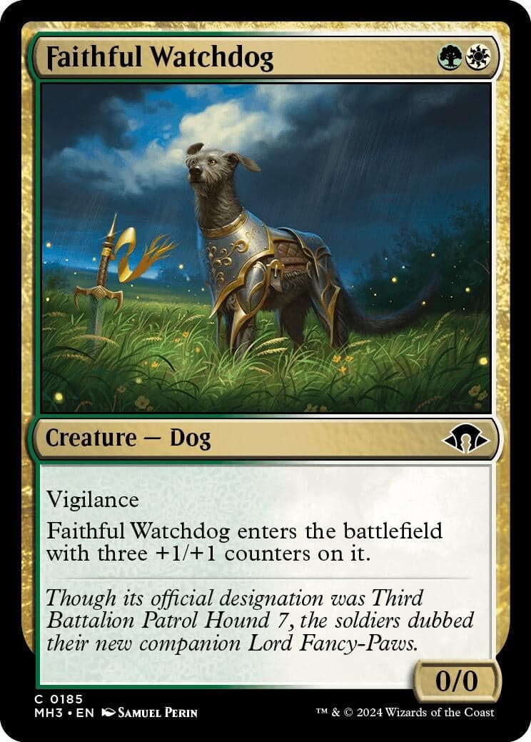 Faithful Watchdog (185) (Foil) (Modern Horizons 3)