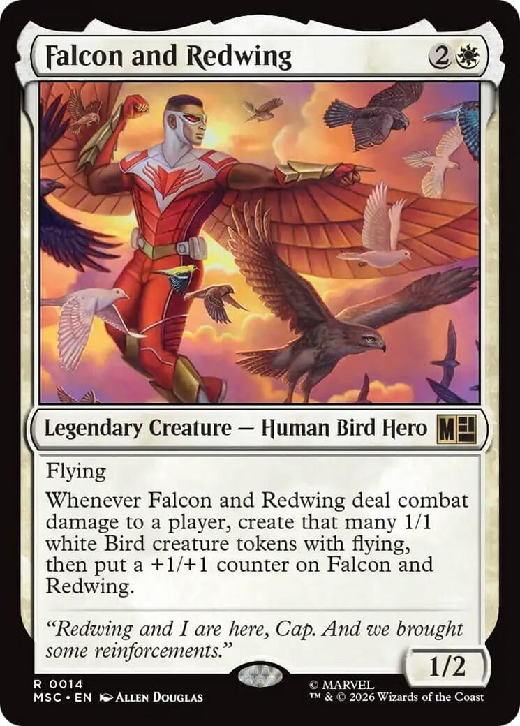Falcon and Redwing (14) (Commander: Marvel Super Heroes) (MSC)