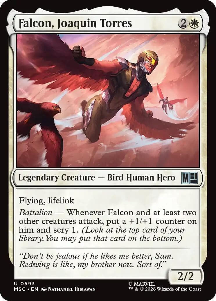 Falcon, Joaquin Torres (593) (Commander: Marvel Super Heroes) (MSC)